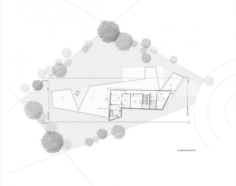 Design Of Evm Simple Design Of Compact Shaped EVM House In Modern Geometric Architecture With Wide Courtyard In Precise Measurement Dream Homes Impressive Orange House For Stunning Modern Living Place