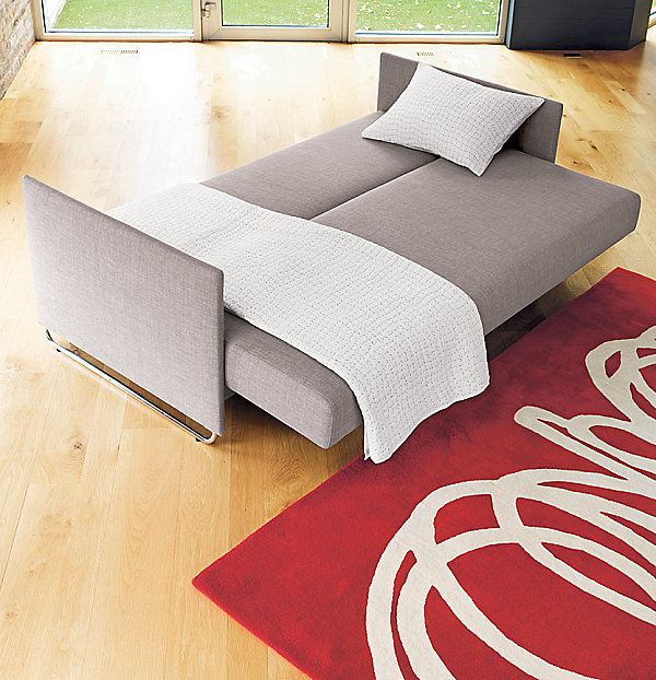 Sleeper Sofa In Sleek Sleeper Sofa Design Colored In Gray Suitable To Match Any Room Interior Decor And Accent In The House Dream Homes  Stunning Modern Interior Design For Multi-Function Room