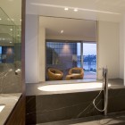 Warringah Road Interior Small Warringah Road House Bathroom Interior Featured With Patented Oval Bathtub Coupled With Double Vanity Dream Homes Spacious Contemporary Three Story House With Elegant Panorama View