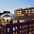 Green Roofed Roof Stunning Green Roofed Penthouse Apartment Roof Concept Involving White Awning Mixed With Transparent Glass Dream Homes Modern Townhouse Design With Fascinating Rooftop Garden And Glass Walls