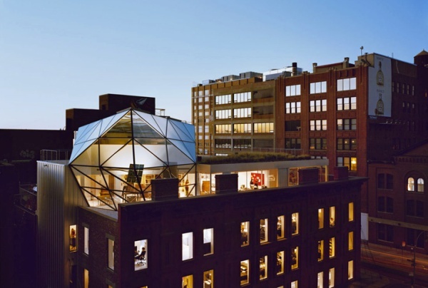 Green Roofed Roof Stunning Green Roofed Penthouse Apartment Roof Concept Involving White Awning Mixed With Transparent Glass Dream Homes Modern Townhouse Design With Fascinating Rooftop Garden And Glass Walls