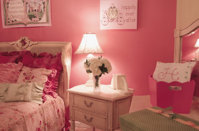 Pink Painted Pink Stunning Pink Painted Wall For Pink Bedroom Ideas In Traditional Kids With Blossom Patterned Duvet Covers And Beauty Wall Art Picture Bedroom 16 Colorful And Pretty Pink Bedroom Ideas For Little Girls