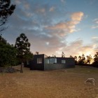 Countryside View Two Traditional Countryside View Enjoyed From Two Floor House CZ By SAMI Arquitectos Painted In Black With Dry Lawn Architecture Fabulous Contemporary Simple House With Great White And Black Colors