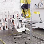 Cb2 Tesso Design Unique CB2 Tesso Desk Furniture Design Used Modern Decoration Used White Chair Furniture And Glass Table Ideas Furniture Sophisticated Chairs And Table Furniture With Modern Chrome Accents