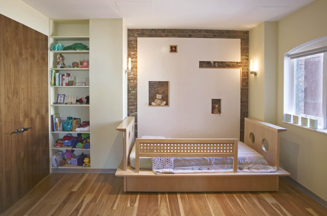 Contemporary Kids Ideas Unique Contemporary Kids Toddler Bedroom Ideas With Minimalist Furniture Used Wooden Material And Simple Shelving Decoration Bedroom  12 Beautiful Toddler Bedroom Ideas With Perfect Secure Cribs