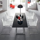 Chrome Dining Chairs Wonderful Chrome Dining Table And Chairs Furniture In Modern Design Used Black And White Color Ideas For Inspiration Furniture Sophisticated Chairs And Table Furniture With Modern Chrome Accents