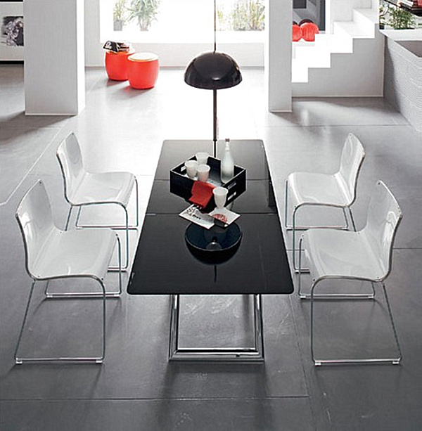 Chrome Dining Chairs Wonderful Chrome Dining Table And Chairs Furniture In Modern Design Used Black And White Color Ideas For Inspiration Apartments Sophisticated Chairs And Table Furniture With Modern Chrome Accents