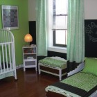 Kids Toddler Used Wonderful Kids Toddler Bedroom Ideas Used Green Wall Color And Minimalist White Furniture Design Ideas Inspiration Bedroom 12 Beautiful Toddler Bedroom Ideas With Perfect Secure Cribs (+12 New Images)