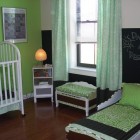 Kids Toddler Used Wonderful Kids Toddler Bedroom Ideas Used Green Wall Color And Minimalist White Furniture Design Ideas Inspiration Bedroom 12 Beautiful Toddler Bedroom Ideas With Perfect Secure Cribs