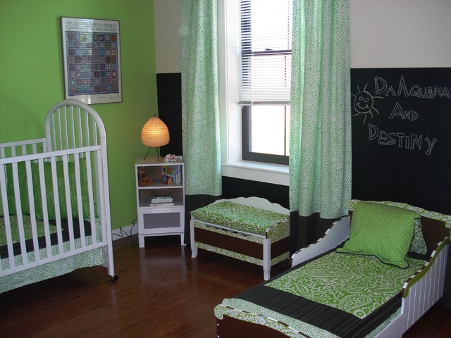 Kids Toddler Used Wonderful Kids Toddler Bedroom Ideas Used Green Wall Color And Minimalist White Furniture Design Ideas Inspiration  12 Beautiful Toddler Bedroom Ideas With Perfect Secure Cribs