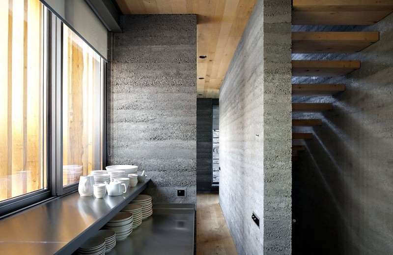 Surface Of Soglio Clean Surface Of Barn In Soglio Home Kitchen Storage Idea For Dining Ware Collection Enlightened By Windows Decoration An Old Barn Turned Into Eclectic Contemporary House With Stone Walls And Wood Shutters