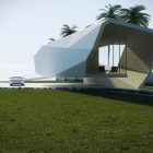 Nature Meeting On Clever Nature Meeting Concept Installed On Wave Home Building Represented By Transparency On Both Facade And Back Part Dream Homes Exquisite Contemporary Summer House In Spectacular White Exterior
