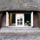 Catching Detail Natural Eye Catching Detail On The Natural Stone Roof Of FOHR House Displaying Fresh White Window With Framed Glass Architecture Beautiful Minimalist Home With Eclectic Exterior And Interiors