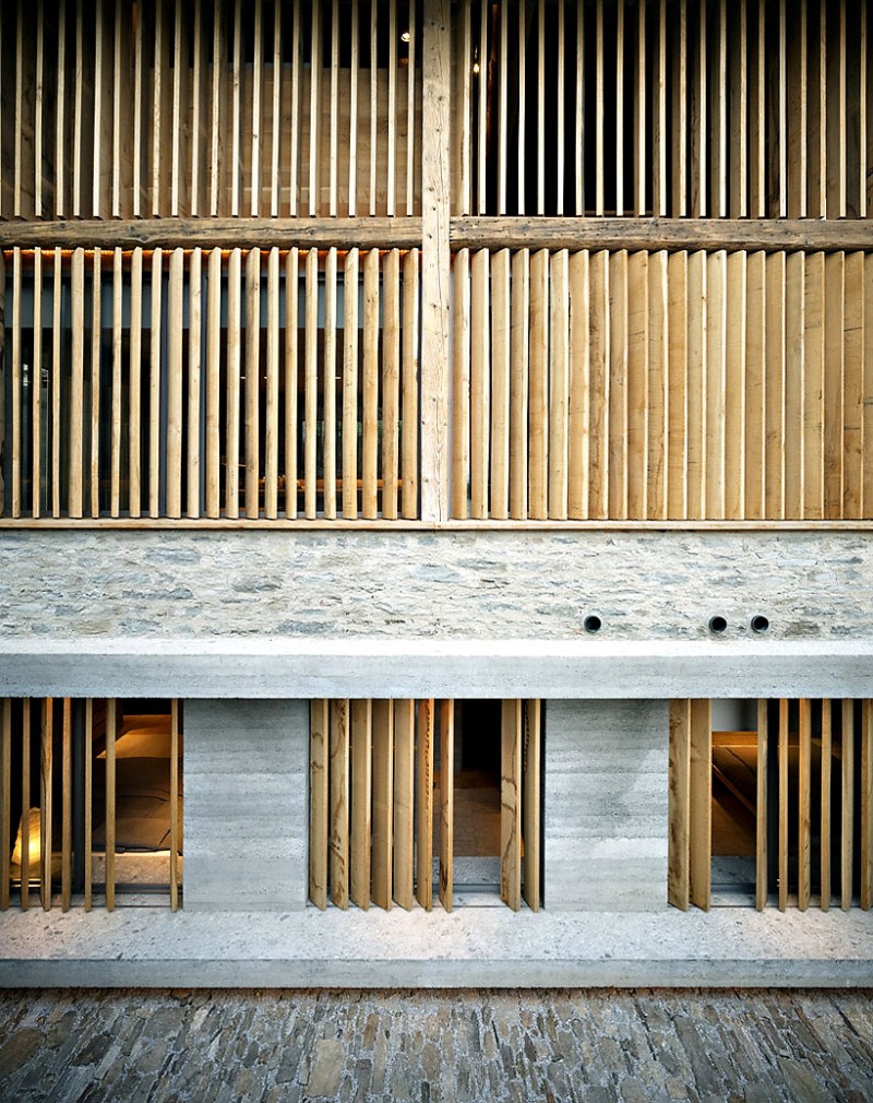 Barn In Exterior Gorgeous Barn In Soglio Residence Exterior Wall Covered By Wood Abundance Set As Shutters For Windows Decoration An Old Barn Turned Into Eclectic Contemporary House With Stone Walls And Wood Shutters