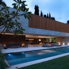 Ipes House With Naturally Ipes House Design Exterior With Modern Decoration Ideas With Modern Outdoor Pool Design Ideas With Green Landscaping Design Ideas Dream Homes Stylish And Luxurious Contemporary Home With Exposed Concrete Elements