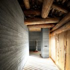 Narrowed Barn Home Simple Narrowed Barn In Soglio Home Indoor Corridor Interior Design With Exposed Beams And Shuttered Windows Decoration An Old Barn Turned Into Eclectic Contemporary House With Stone Walls And Wood Shutters