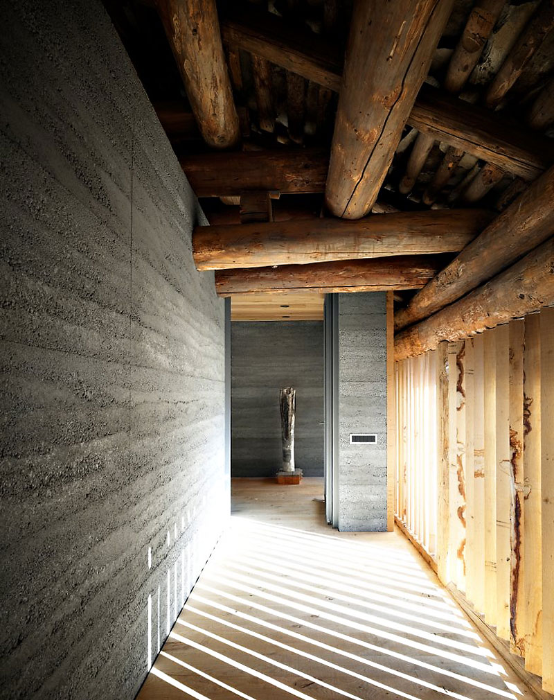 Narrowed Barn Home Simple Narrowed Barn In Soglio Home Indoor Corridor Interior Design With Exposed Beams And Shuttered Windows Decoration An Old Barn Turned Into Eclectic Contemporary House With Stone Walls And Wood Shutters