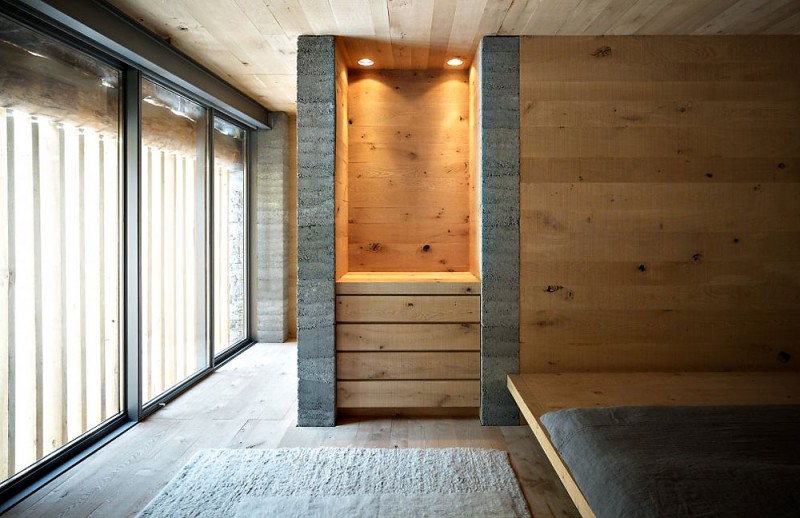 Storage Idea Barn Smart Storage Idea Installed Inside Barn In Soglio Home Master Bedroom Illuminated By Dim Lighting On Wooden Ceiling Decoration An Old Barn Turned Into Eclectic Contemporary House With Stone Walls And Wood Shutters