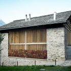 Barn In Building Traditional Barn In Soglio Home Building Involving Two Floor Home Design Concept With Stone Cladding On Wall Decoration An Old Barn Turned Into Eclectic Contemporary House With Stone Walls And Wood Shutters