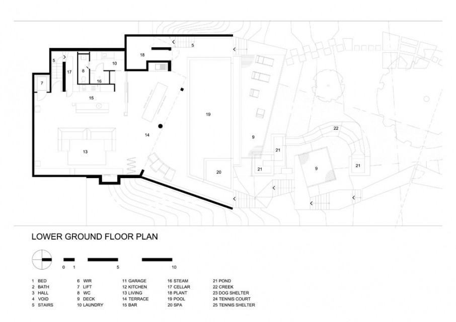 Lower Ground Concept Additional Lower Ground Floor Plan Concept Displaying Maribyrnong House With Some Large Room Areas Architecture Lavish And Breathtaking Contemporary Home With Spectacular Exterior Appearance