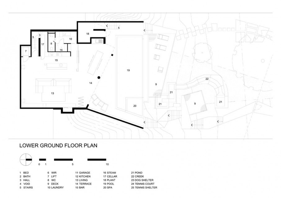 Lower Ground Concept Additional Lower Ground Floor Plan Concept Displaying Maribyrnong House With Some Large Room Areas Architecture  Lavish And Breathtaking Contemporary Home With Spectacular Exterior Appearance