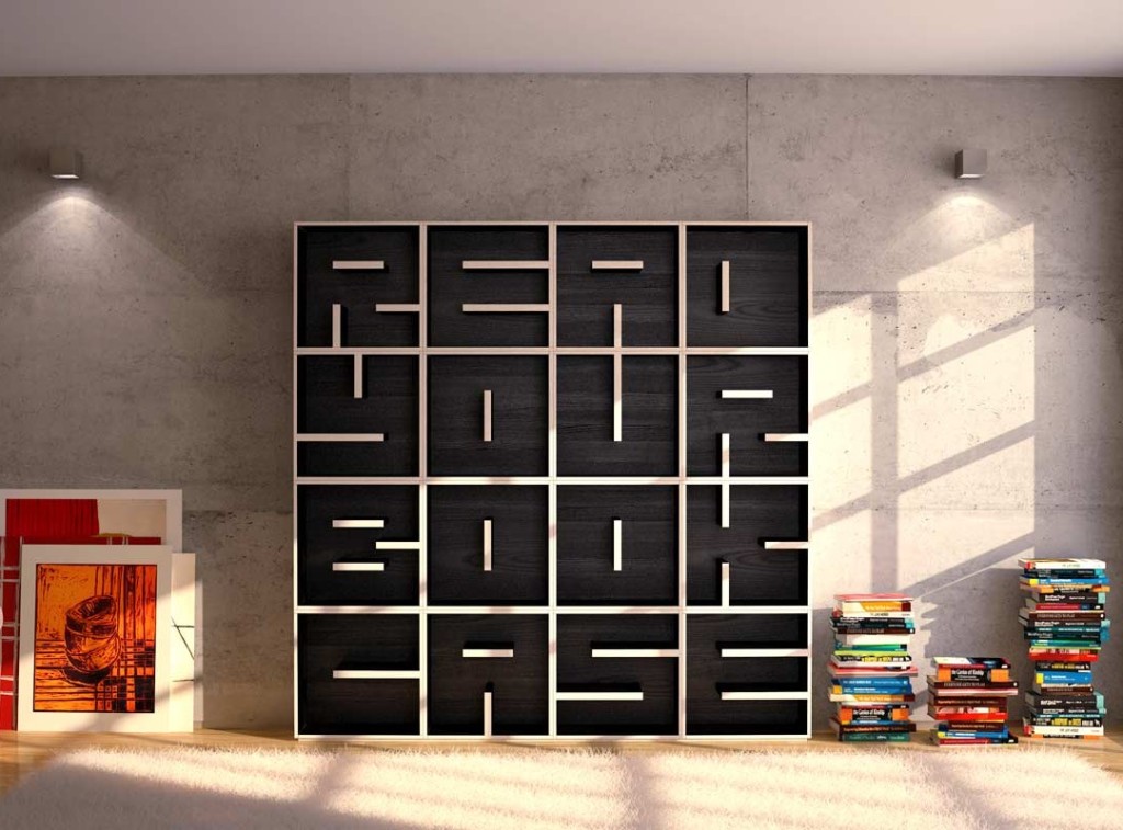 Creative Bookshelf Made Amazing Creative Bookshelf Decorating Ideas Made From Wood Modern Minimalist Wooden Equipped With Grey Wall Furniture  16 Creative Bookshelves Design For Fantastic Modern And Modular Furniture