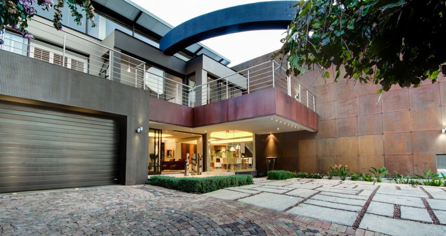 House The Facade Appealing House The With Cool Facade View Designed With Cantilever And Balcony To Cover The Entrance Area Dream Homes  Eclectic Contemporary Home In Hip And Vibrant Interior Style