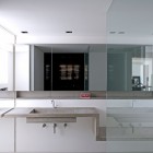 Contemporary Houssein With Astonishing Contemporary Houssein Apartment Bathroom With Floating Rectangular Sink With Mirrored Cabinet Above Accentuated With Ceiling Lamps Apartments Fascinating Modern-Industrial Apartment With Beautiful Sophisticated Accent