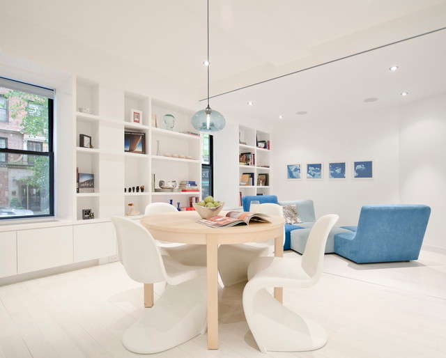 Beautiful Interior Applied Bright Beautiful Interior Design Ideas Applied In Modern Living Space Finished With White Chairs With Blue Sofas Set Unit Furniture 30 Lovely And Elegant Blue Sofas Collection To Beautify Your Living Room