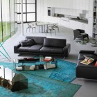 And Comfy Bobois Chic And Comfy Black Roche Bobois Sofa Set As Cool Quilted Furniture Design With Mirrored Coffee Table Interior Design 38 Contemporary Living Room With Modern Sofas Designed By Roche Bobois