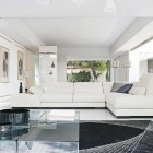 And Bright Roche Clean And Bright White Quilted Roche Bobois Sofa Set With Dazzling White And Black Area Rug On Center Part Of Lounge Interior Design 38 Contemporary Living Room With Modern Sofas Designed By Roche Bobois