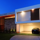 Open Garage White Cool Open Garage Design In White Cube House Equipped With Open Idea With Best Lighting Unit For Best Interior Design Idea Interior Design 12 Modern Garage Interior Design Ideas For Your Impressive Homes