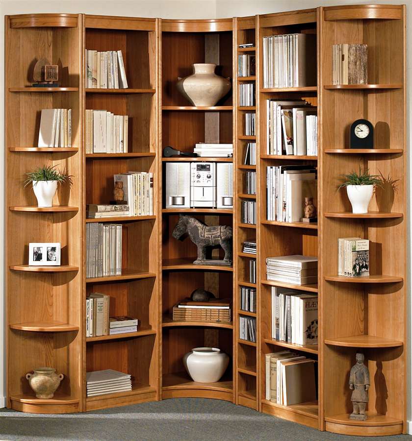 White Wall Designs Corner White Wall Painting Bookshelf Designs Made From Wooden Material Finished In Modern Design Combining Classic Style Furniture 16 Creative Bookshelves Design For Fantastic Modern And Modular Furniture