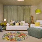 Traditional Kids With Cozy Traditional Kids Play Room With Wooden Daybed White Sofa Colorful Carpet And Many Animal Dolls Kids Room 21 Cool Modern Kids Room With Colorful Furniture Touches