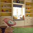 Kids Room Shelves Custom Kids Room With White Shelves White Drawers Green Carpet Hardwood Floor And The White Propeller Kids Room 21 Cool Modern Kids Room With Colorful Furniture Touches