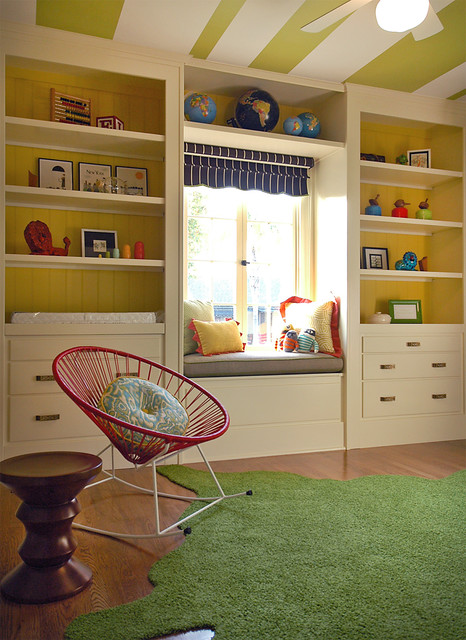 Kids Room Shelves Custom Kids Room With White Shelves White Drawers Green Carpet Hardwood Floor And The White Propeller Kids Room  21 Cool Modern Kids Room With Colorful Furniture Touches