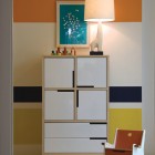 Brown Cabinet Room Fascinating Brown Cabinet In Kids Room With White Drawers Near The Small Chair On Colorful Carpet Kids Room 21 Cool Modern Kids Room With Colorful Furniture Touches