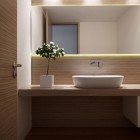 Bathroom Design Sink Fresh Bathroom Design With White Sink Feat Faucet Beside The Planter Which Giving Nice The Panorama Voula Residence Area Apartments Stylish Contemporary Apartment For Cozy Living Room Placement