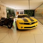 Modern Garage With Gorgeous Modern Garage Design Completed With Unusual Wooden Wall Decoration With Luxury Sport Car And Motorcycle Finished With Best Material Of Flooring Unit And Wall Interior Design 12 Modern Garage Interior Design Ideas For Your Impressive Homes