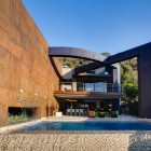 House The Enhanced Incredible House The Building Concept Enhanced With Curving Frame Built Strong To Fit The Two Floor Level Concept Dream Homes Eclectic Contemporary Home In Hip And Vibrant Interior Style