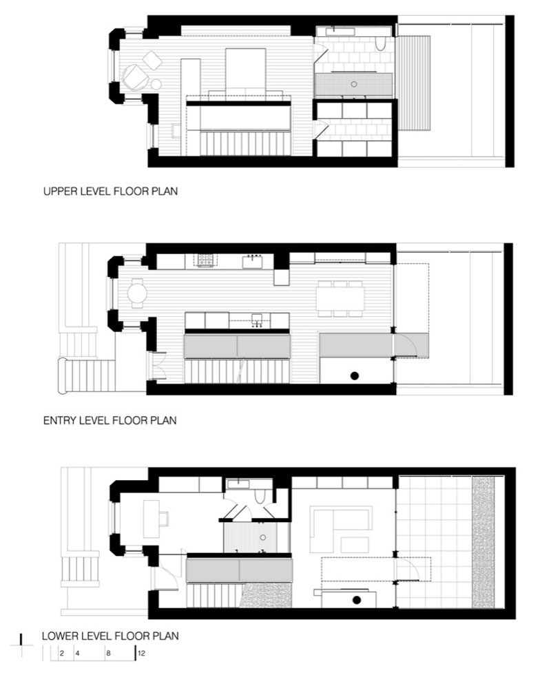 Modern Lorber Blueprint Innovative Modern Lorber Tarler House Blueprint With Upper Level Floor Plan Lower Level Floor Plan And Entry Level Floor Plan Dream Homes  Old House Turned Into A Stylish Modern Residence For Urban Dwelling