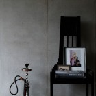 Classic Black Work Inspiring Classic Black Chair To Work With Concrete Wall And Wooden Floor With Undeniable Photos To Display For Decor Apartments Fascinating Modern-Industrial Apartment With Beautiful Sophisticated Accent