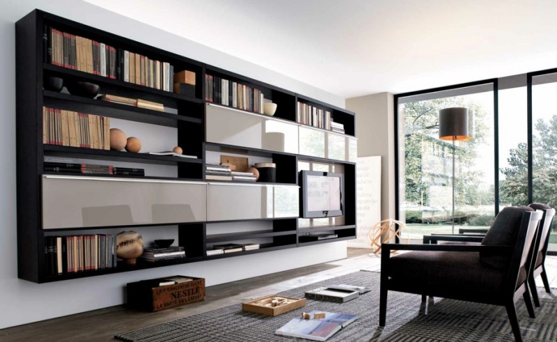 Bookshelf Designs With Integrated Bookshelf Designs Shelving Unit With TV Cabinet For Entertainment Center Living Room Design Furniture 16 Creative Bookshelves Design For Fantastic Modern And Modular Furniture