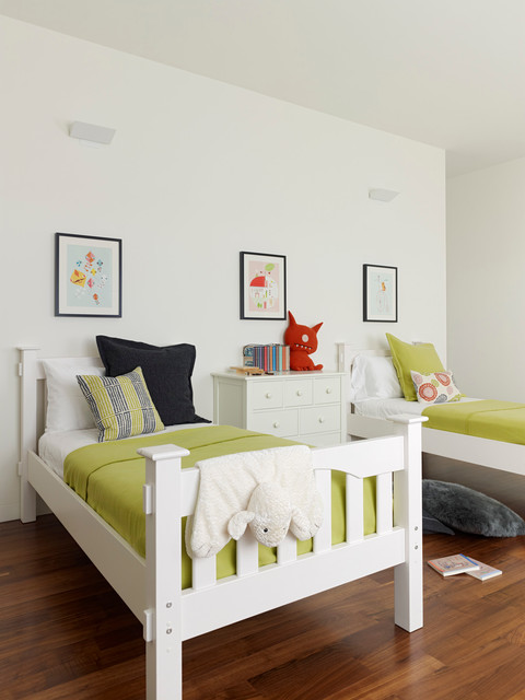 Look Of Bedroom Interesting Look Of The Kids Bedroom With White Beds Wooden Floor White Wall And White Ceiling Kids Room  21 Cool Modern Kids Room With Colorful Furniture Touches