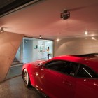 Underground Garage Transparent Minimalist Underground Garage Interior With Transparent Glass Entrance Showing Staircase And Kitchen Of Maribyrnong House Architecture Lavish And Breathtaking Contemporary Home With Spectacular Exterior Appearance