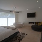 Maribyrnong House Interior Modern Maribyrnong House Master Bedroom Interior With Unique High Ceiling And Transparency Over The Windows Architecture Lavish And Breathtaking Contemporary Home With Spectacular Exterior Appearance