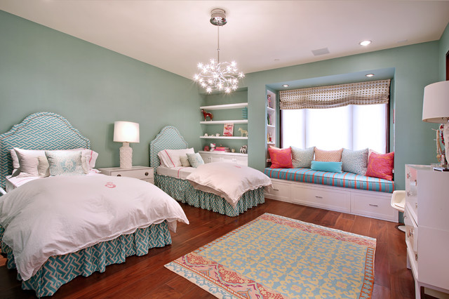 Modern Bedroom Girls Remarkable Modern Bedroom Ideas For Girls With Twin Bed And Bay Window Decorated By Fancy Bulbs Chandelier On Wooden Floor Bedroom Lovely Bedroom Ideas For Girls With Fun And Colorful Furniture