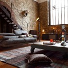 Living Room Dark Rustic Living Room Design With Dark Gray Roche Bobois Sofa Set And Coffee Table And Throw Pillows On Patterned Rug Interior Design 38 Contemporary Living Room With Modern Sofas Designed By Roche Bobois