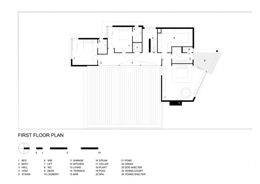 L Letter House Simple L Letter Shaped Maribyrnong House First Floor Plan Idea Showing Some Important Rooms For Living Architecture Lavish And Breathtaking Contemporary Home With Spectacular Exterior Appearance