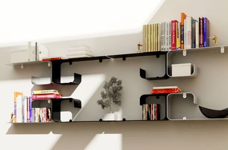 Unique Design Modern Stunning Unique Design Artistic Minimalist Modern Style Bookshelf Designs Ideas With Black Color Applied On Iron Material Furniture  16 Creative Bookshelves Design For Fantastic Modern And Modular Furniture